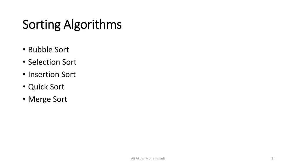 sorting algorithms sorting algorithms 1