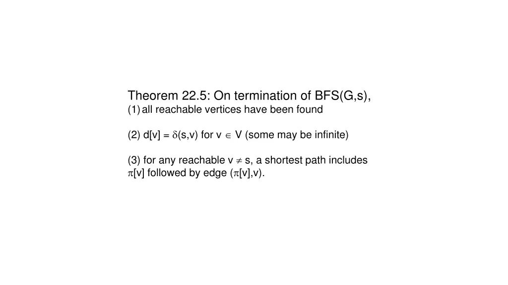theorem 22 5 on termination