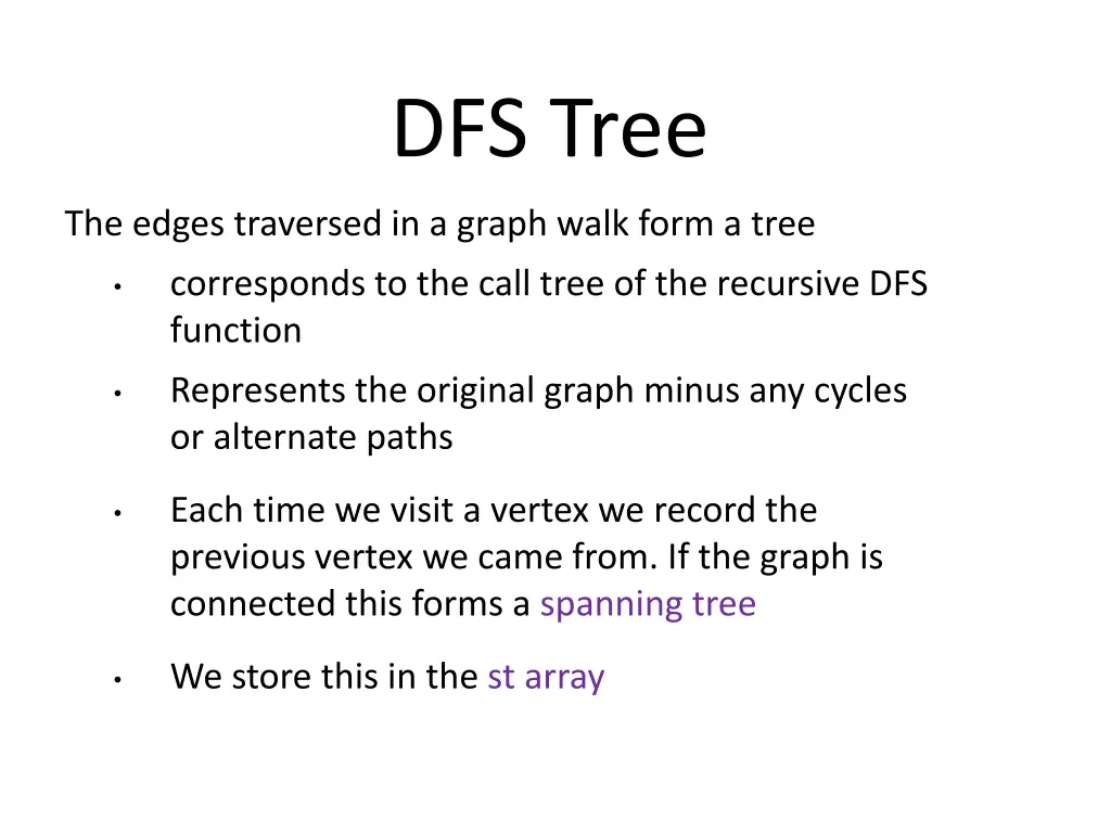 dfs tree