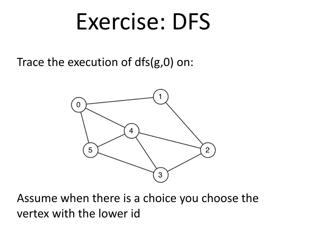 exercise dfs