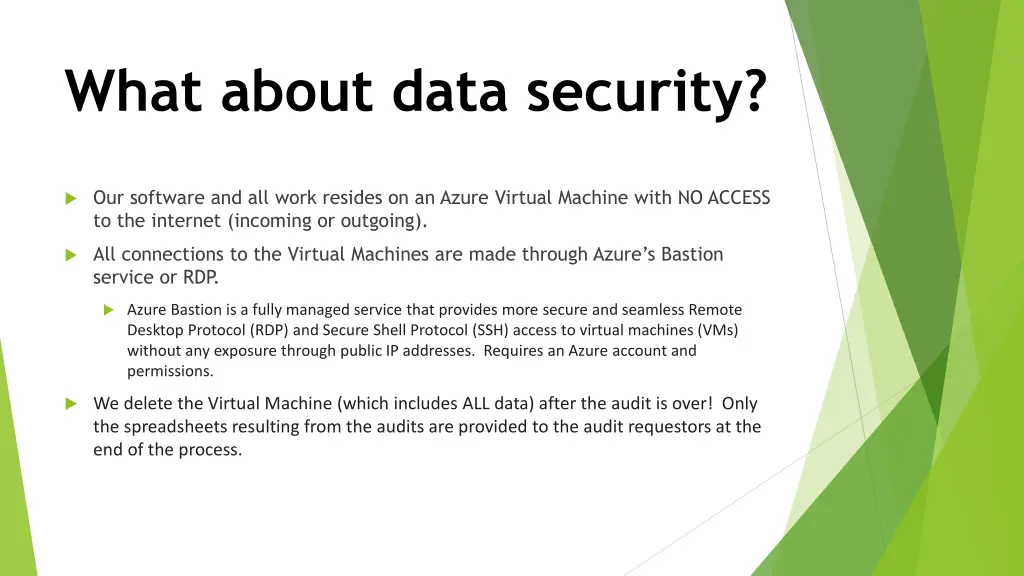 what about data security