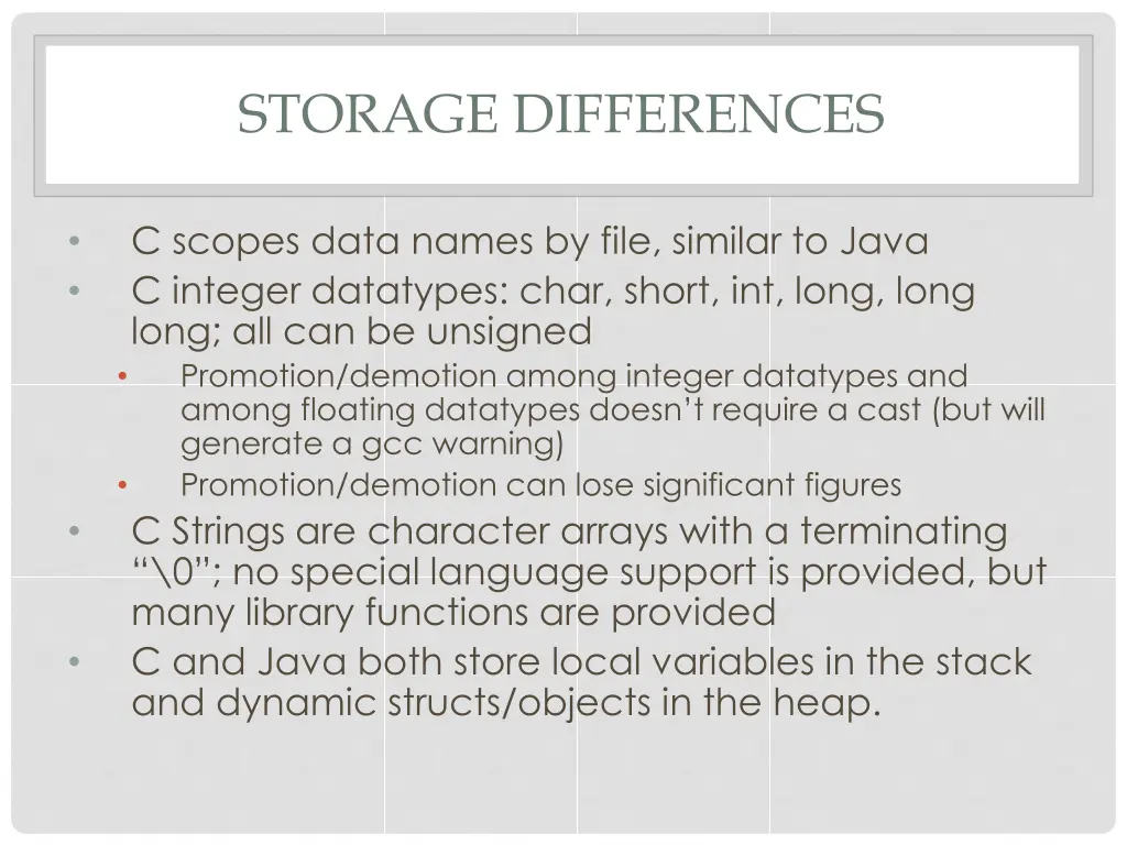 storage differences