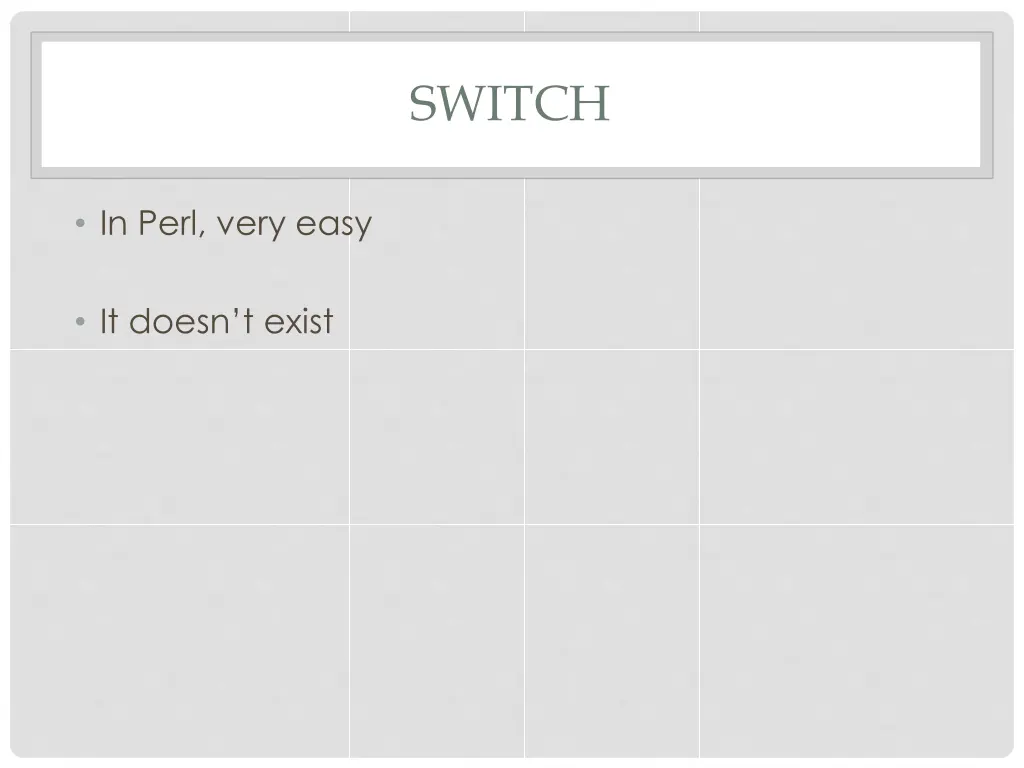 switch