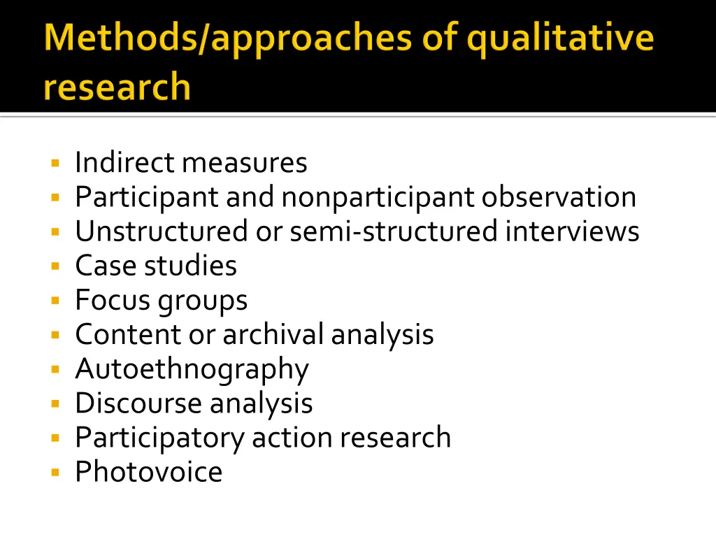 indirect measures participant and nonparticipant