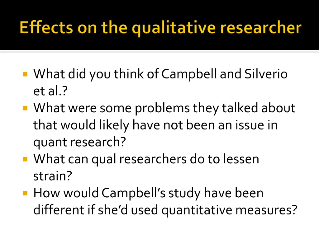 what did you think of campbell and silverio