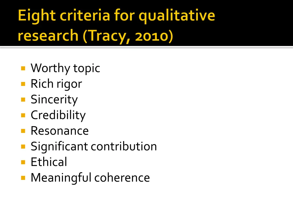 worthy topic rich rigor sincerity credibility