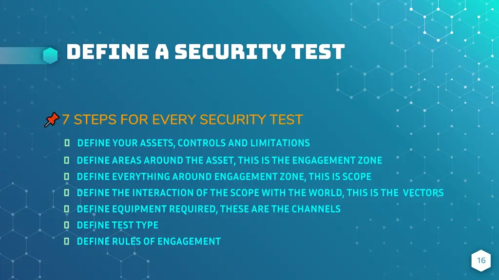 define a security test