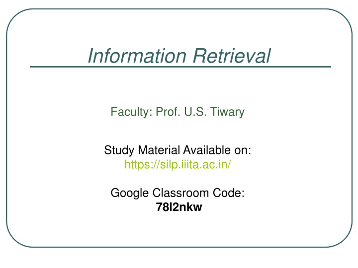 information retrieval