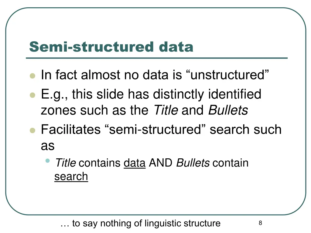 semi structured data