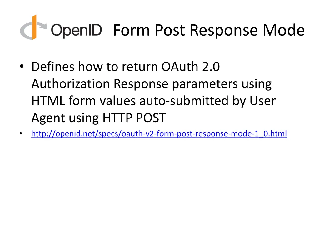 form post response mode