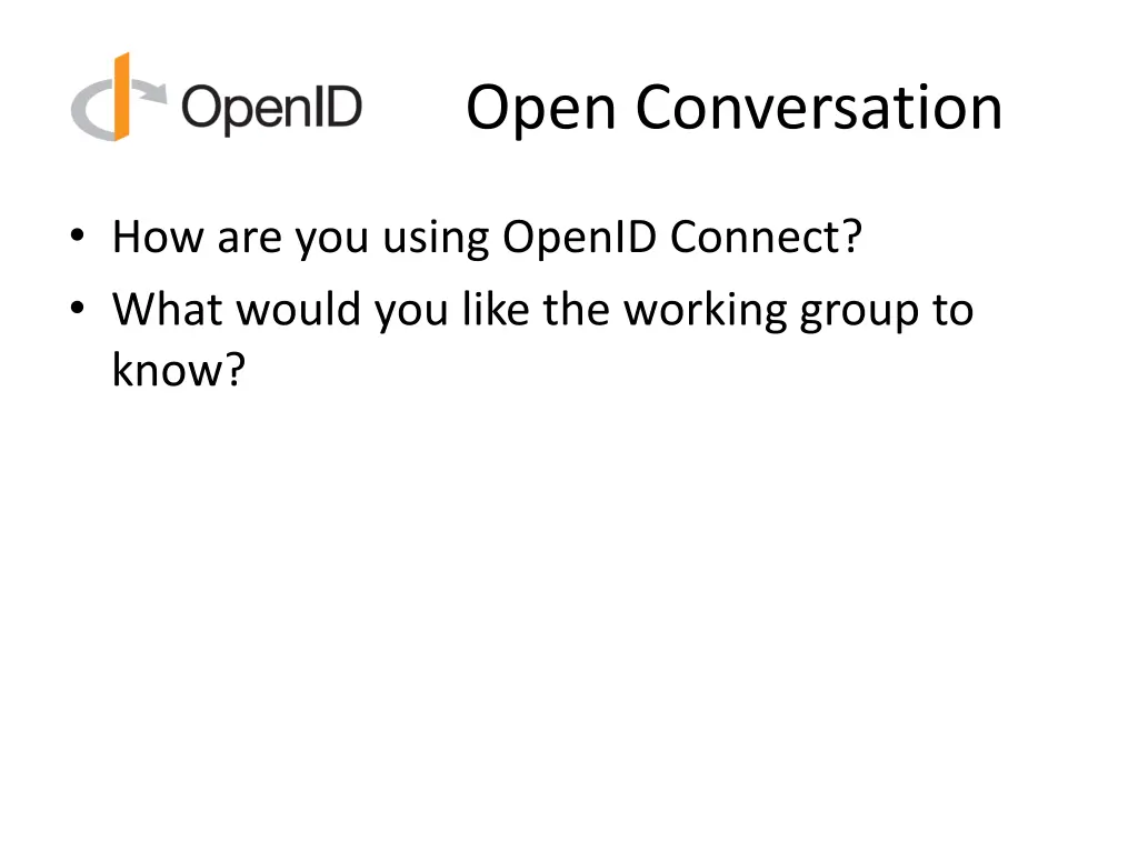 open conversation