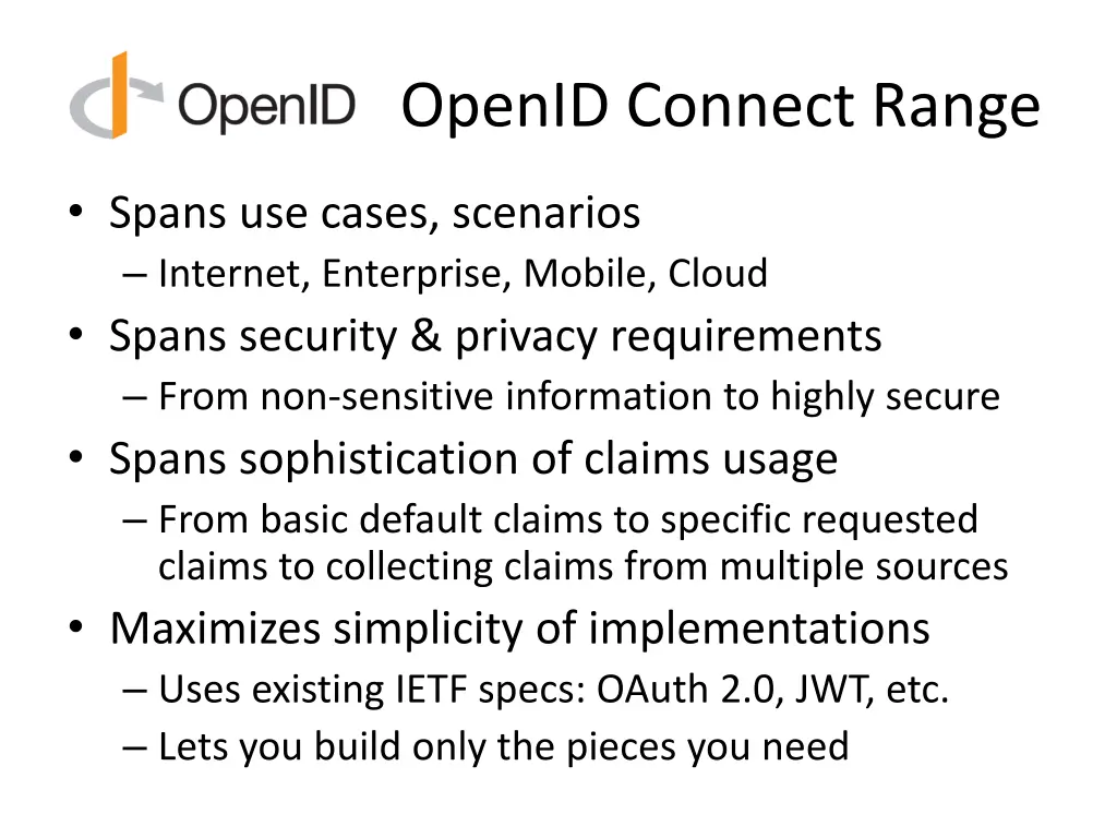 openid connect range
