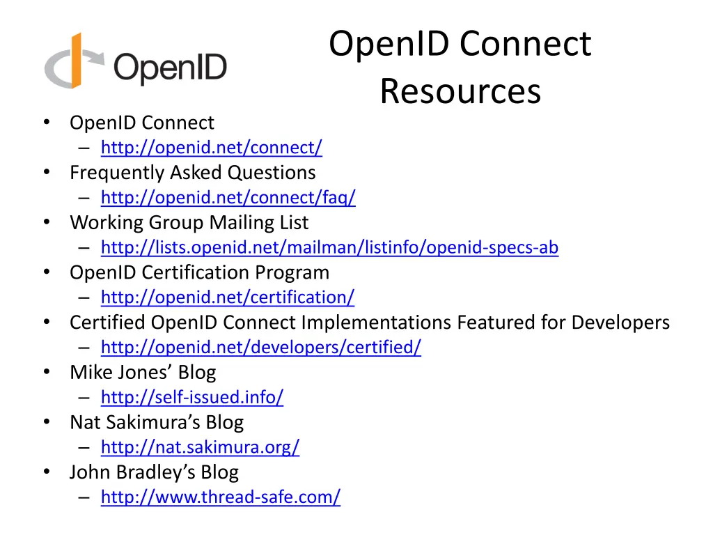 openid connect resources