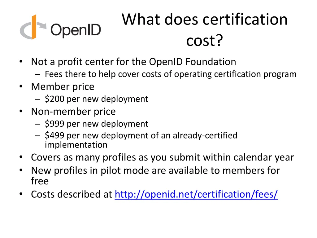what does certification cost