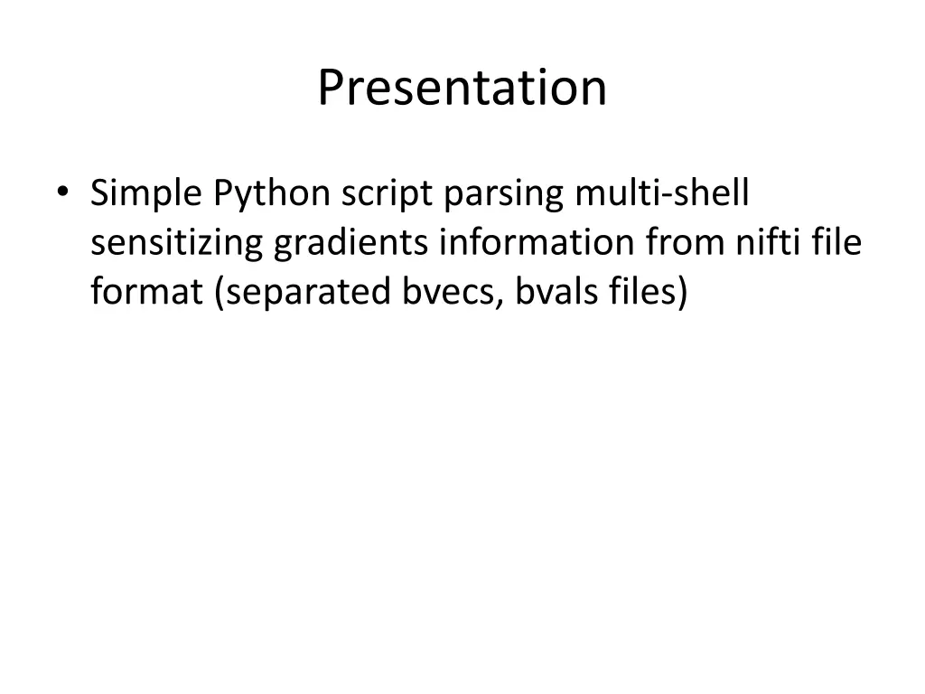 presentation