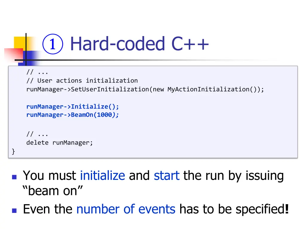 hard coded c