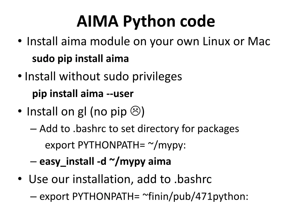aima python code install aima module on your