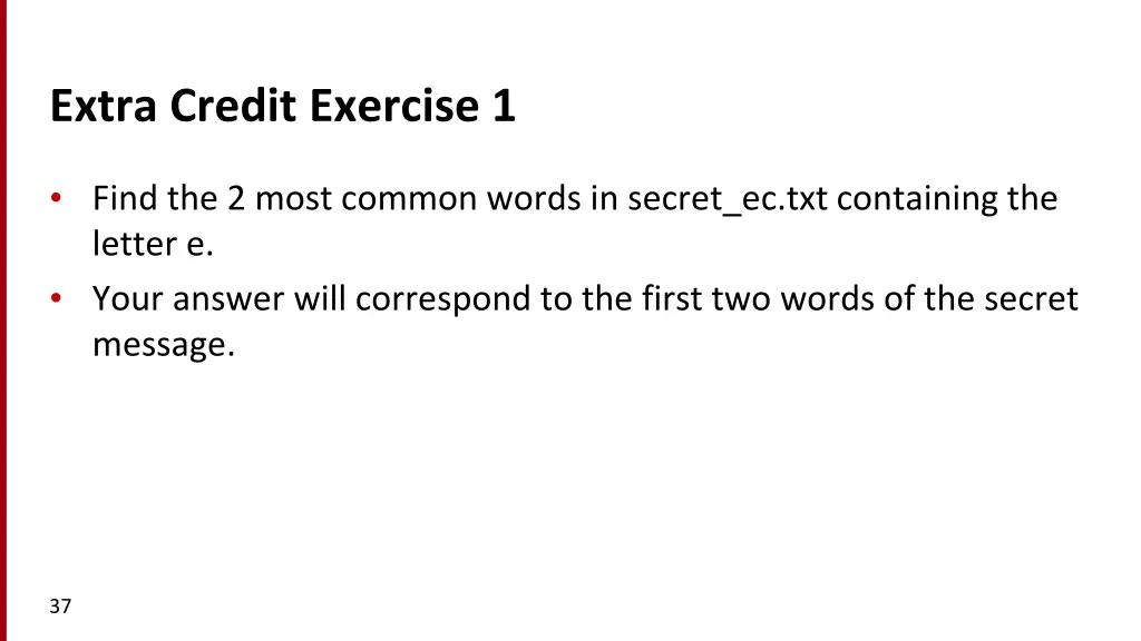 extra credit exercise 1