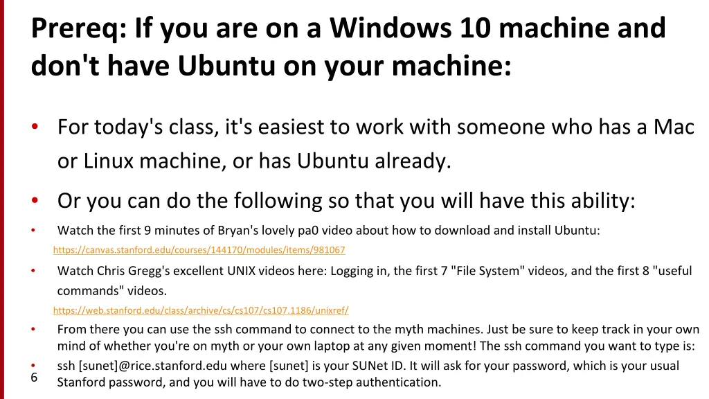 prereq if you are on a windows 10 machine
