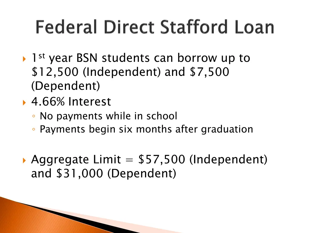 1 st year bsn students can borrow