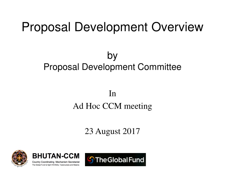 proposal development overview
