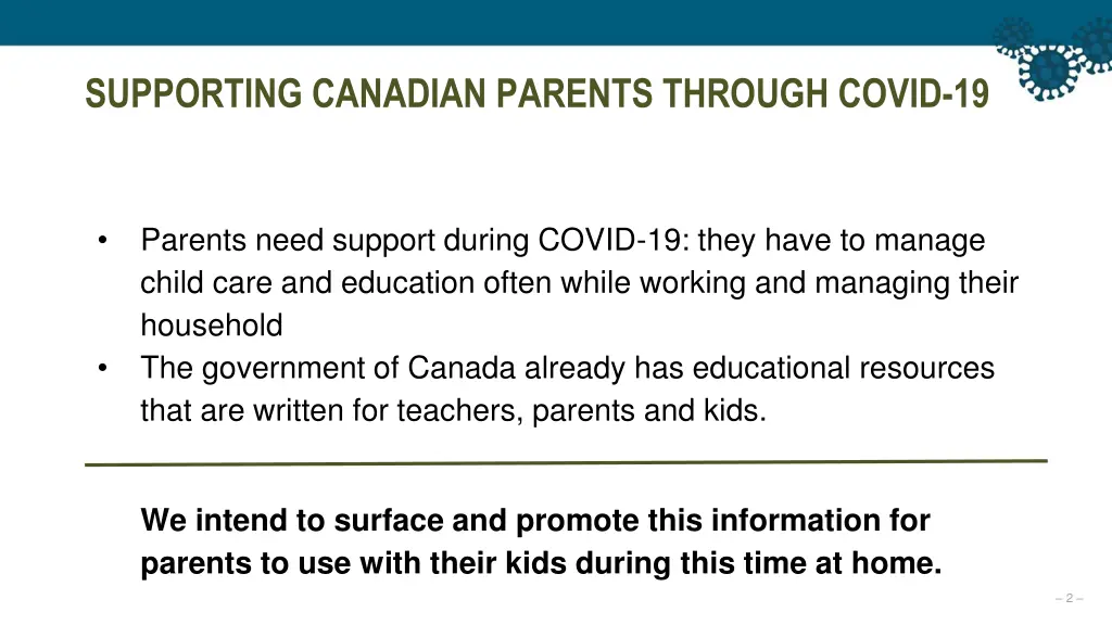 supporting canadian parents through covid 19