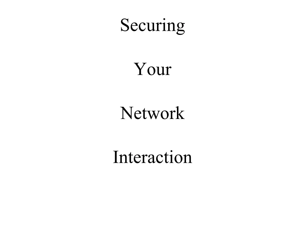 securing