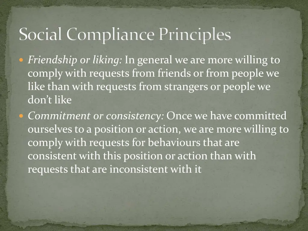 social compliance principles