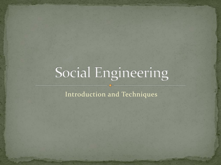 social engineering