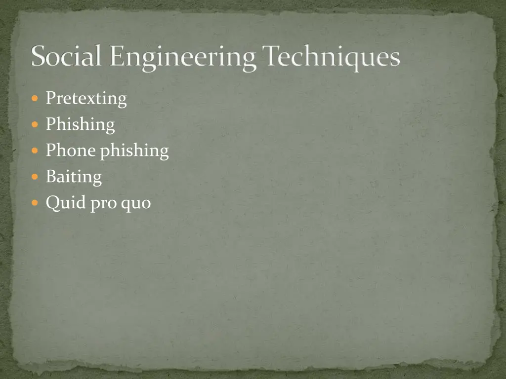 social engineering techniques