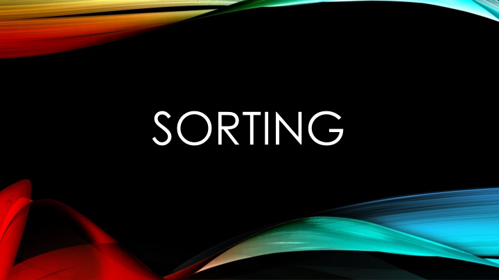 sorting