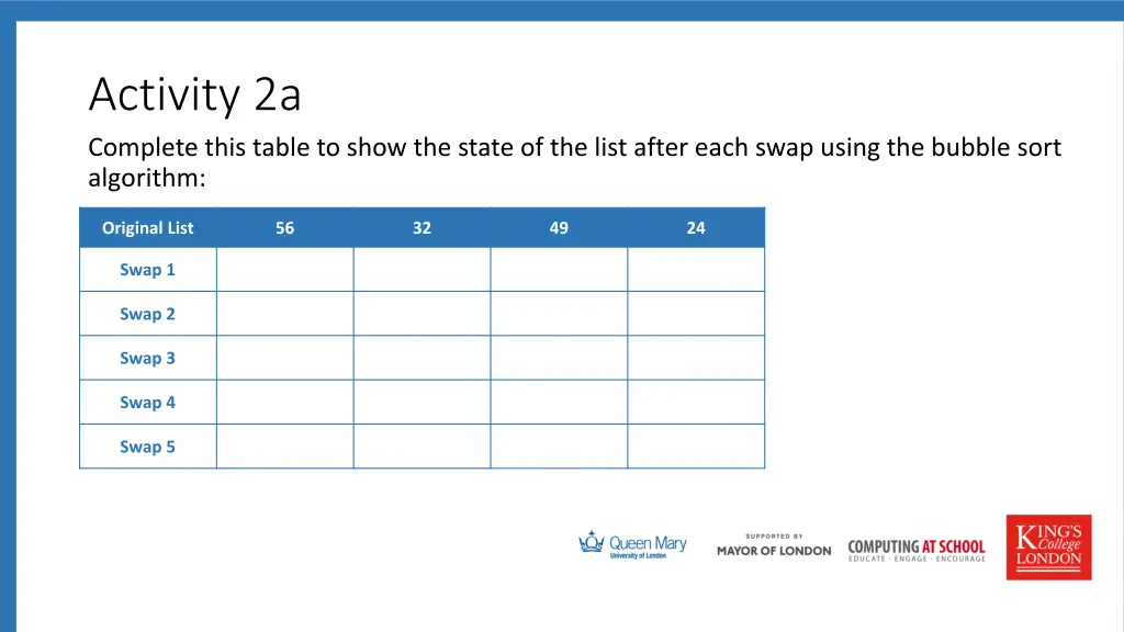 activity 2a complete this table to show the state