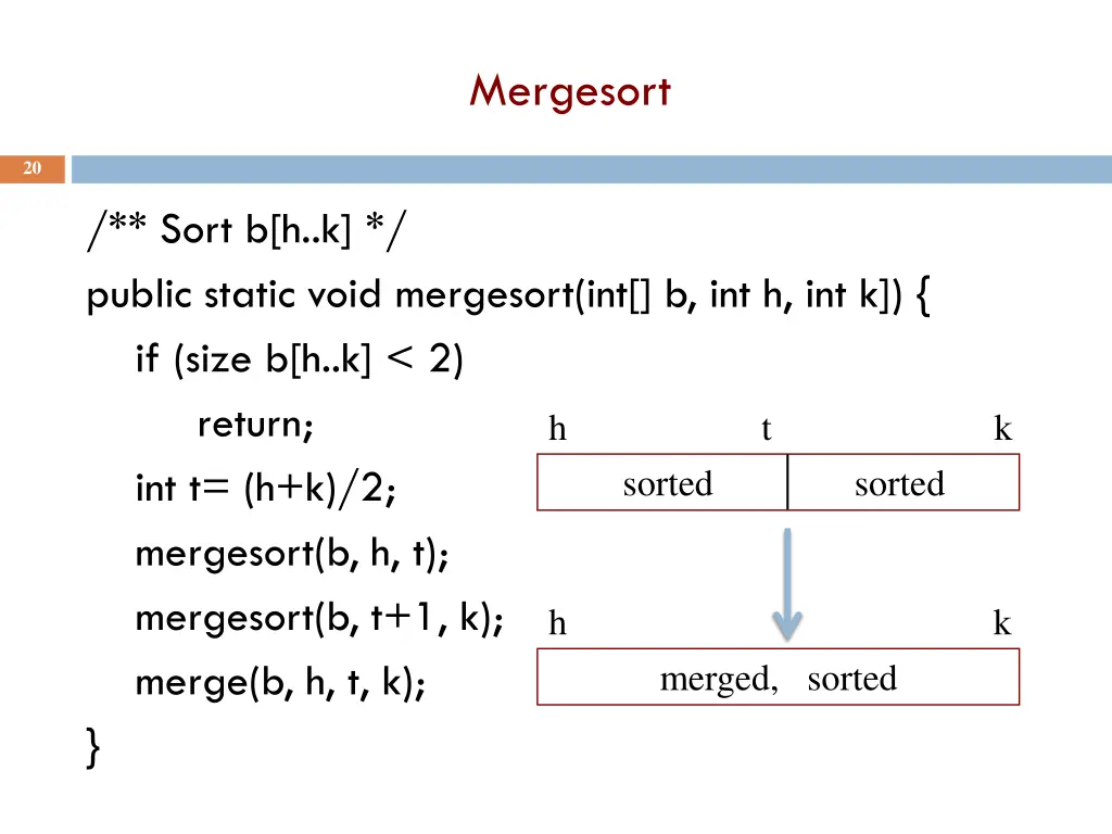 mergesort