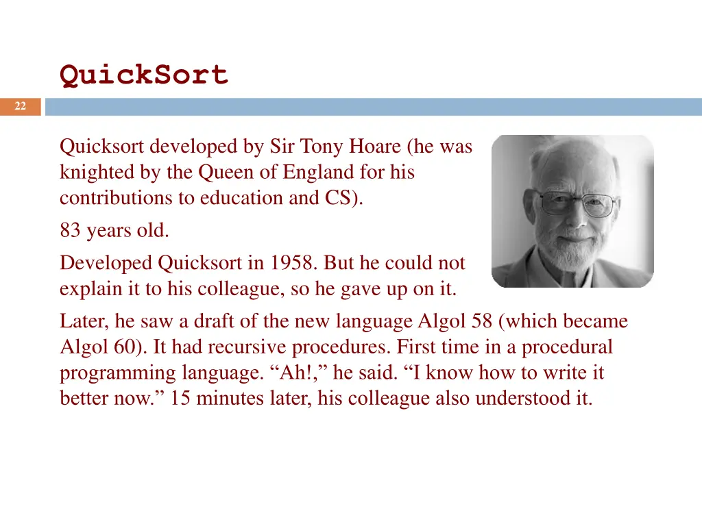 quicksort