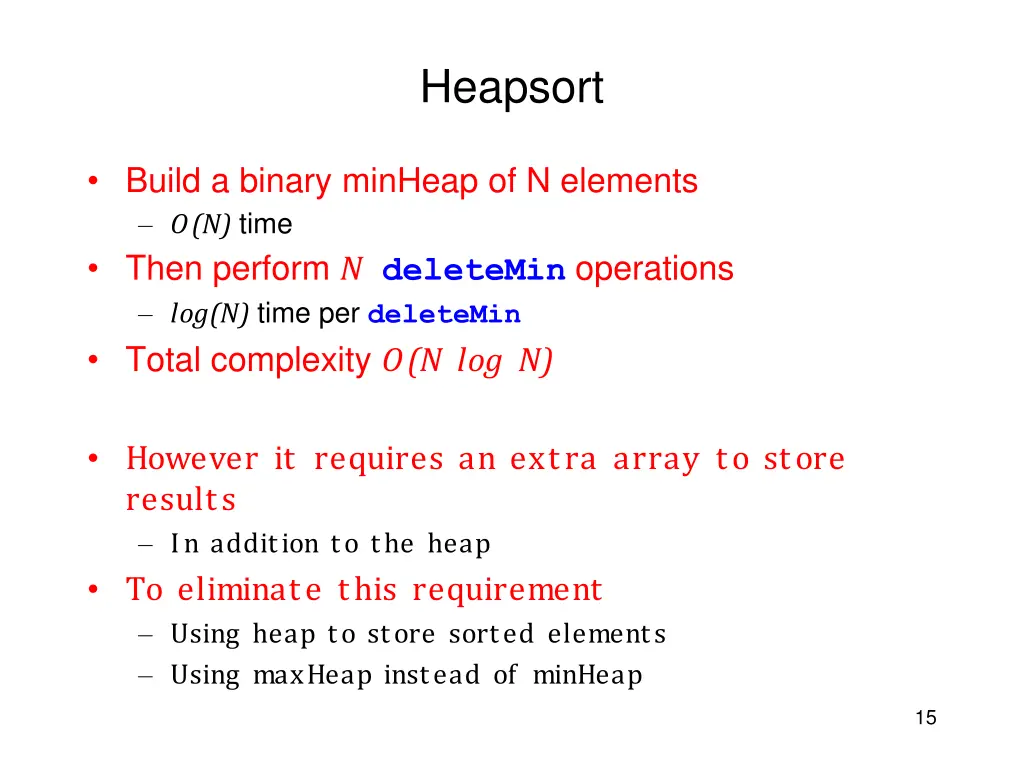 heapsort