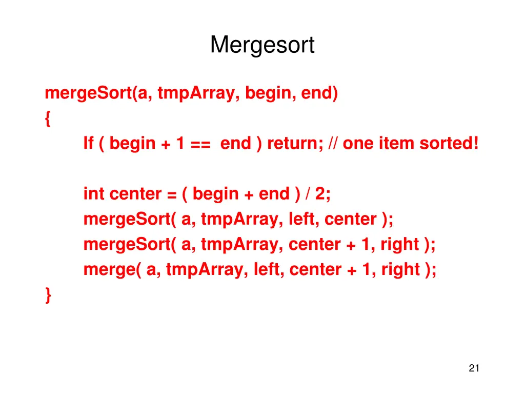 mergesort 1
