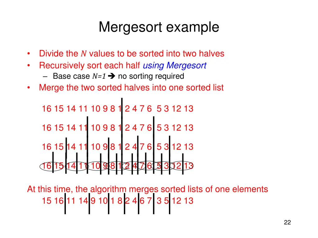 mergesort example