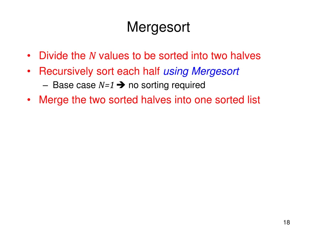 mergesort