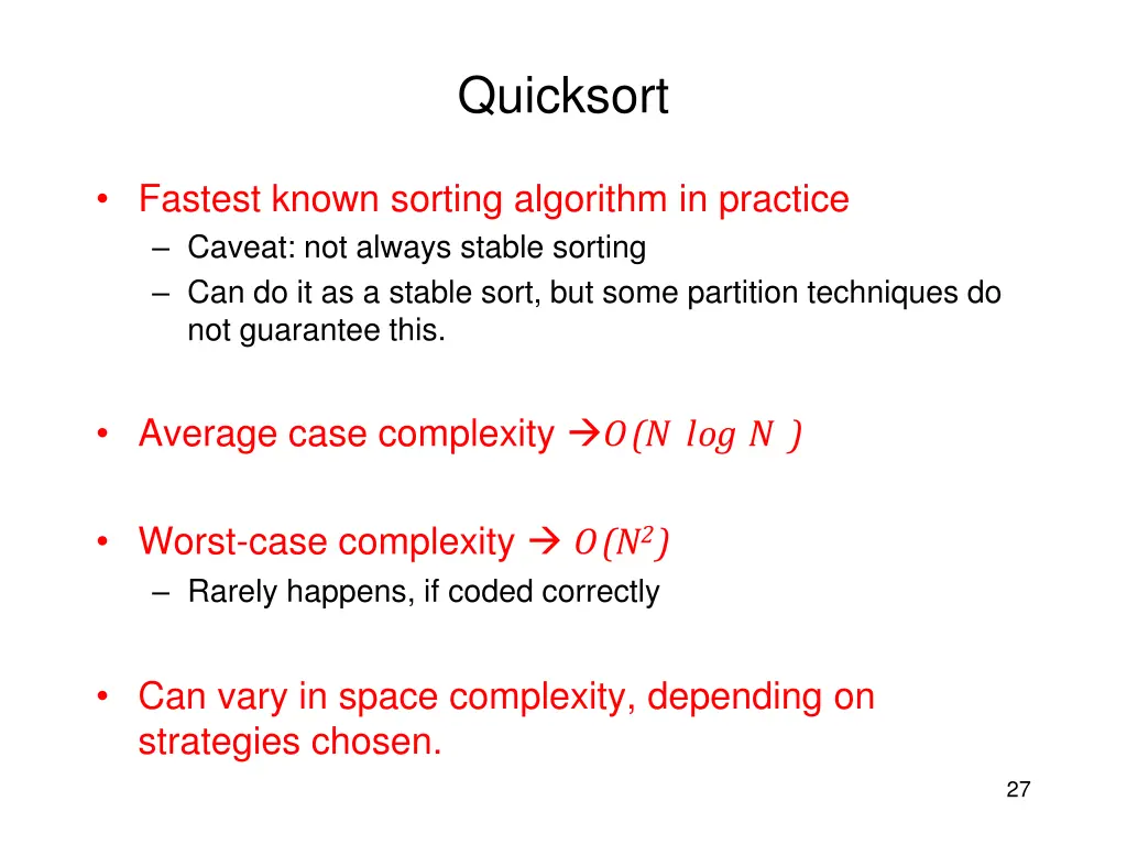 quicksort
