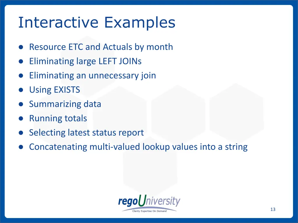 interactive examples