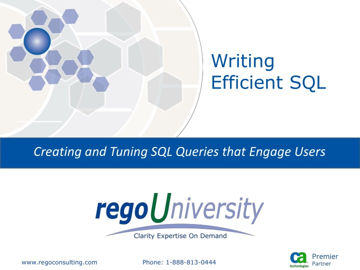 writing efficient sql
