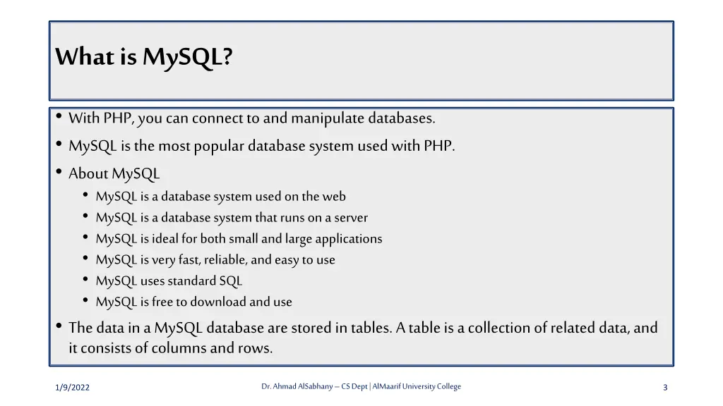 what is mysql