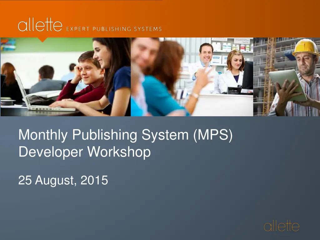 monthly publishing system mps developer workshop 1