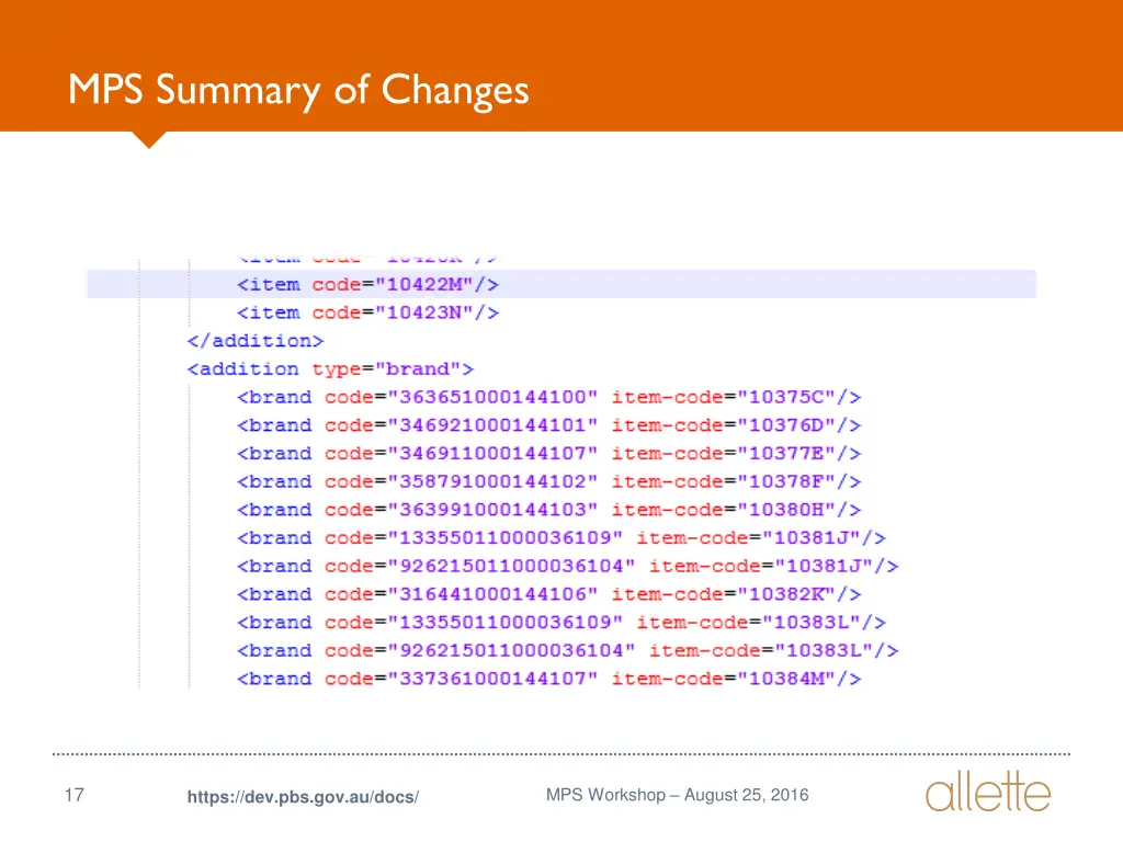 mps summary of changes 1