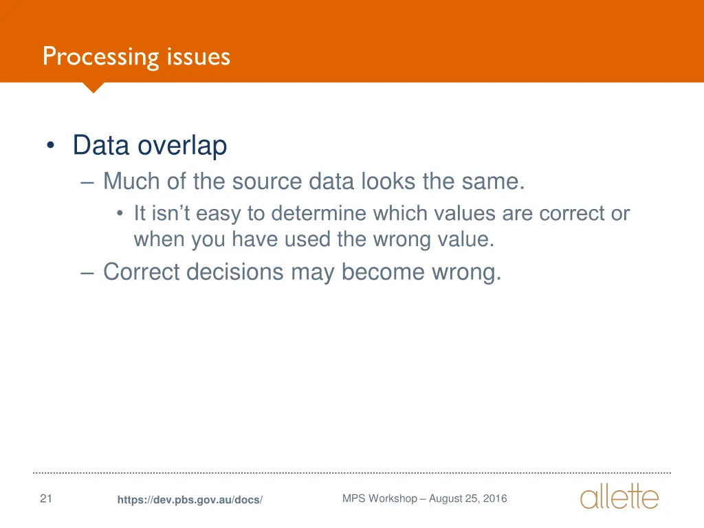 processing issues