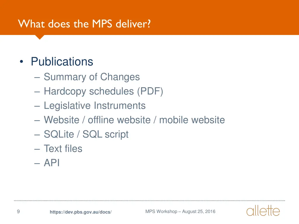 what does the mps deliver