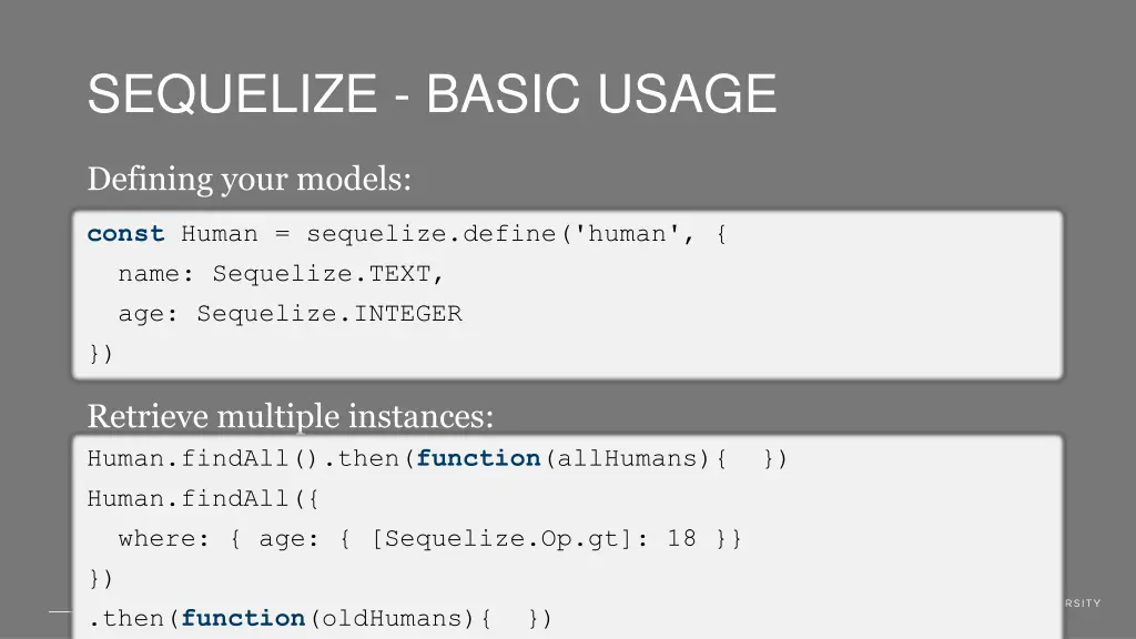 sequelize basic usage 5