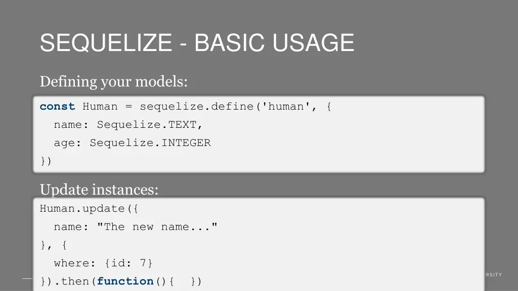 sequelize basic usage 6