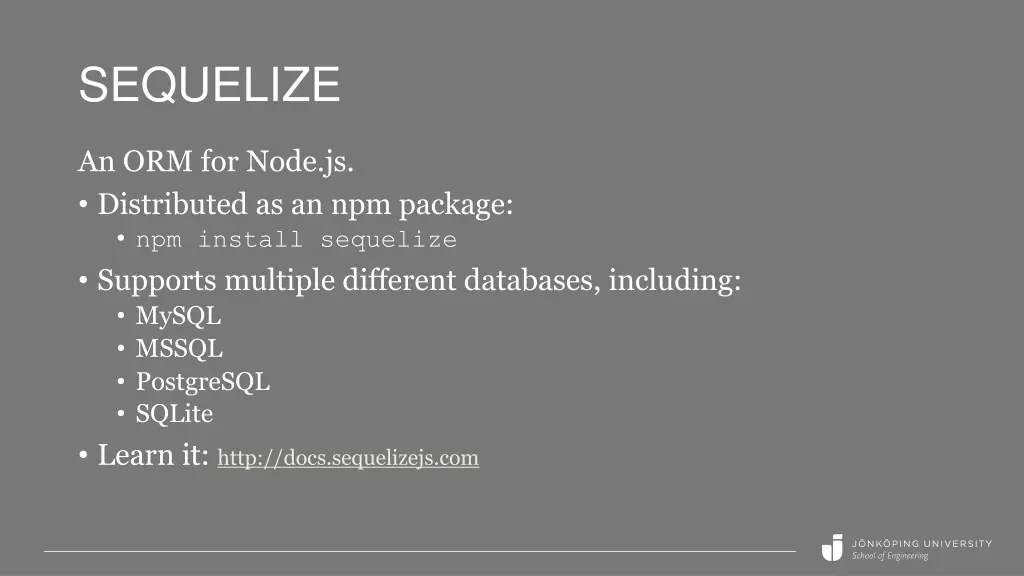 sequelize