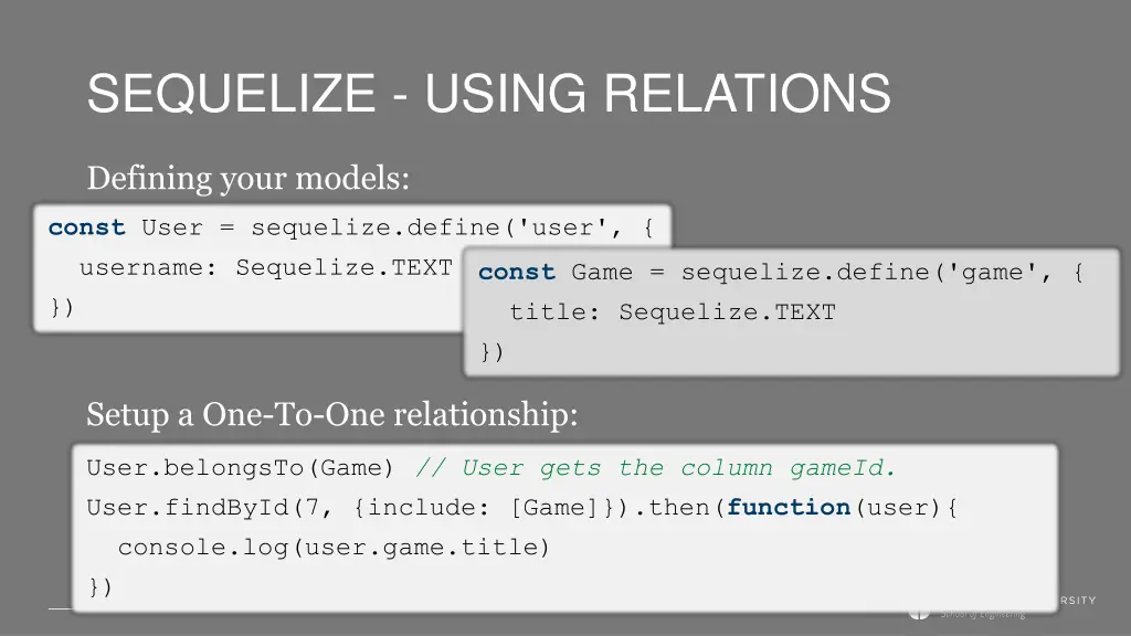 sequelize using relations